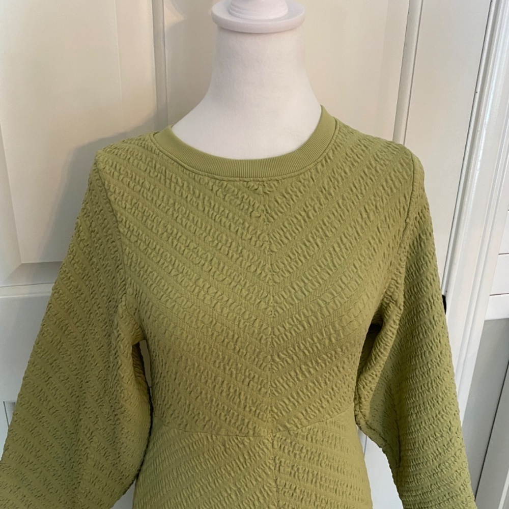 New! Free people Gabby Seamless Midi Dress Green nwot 33499 - Picture 5 of 14